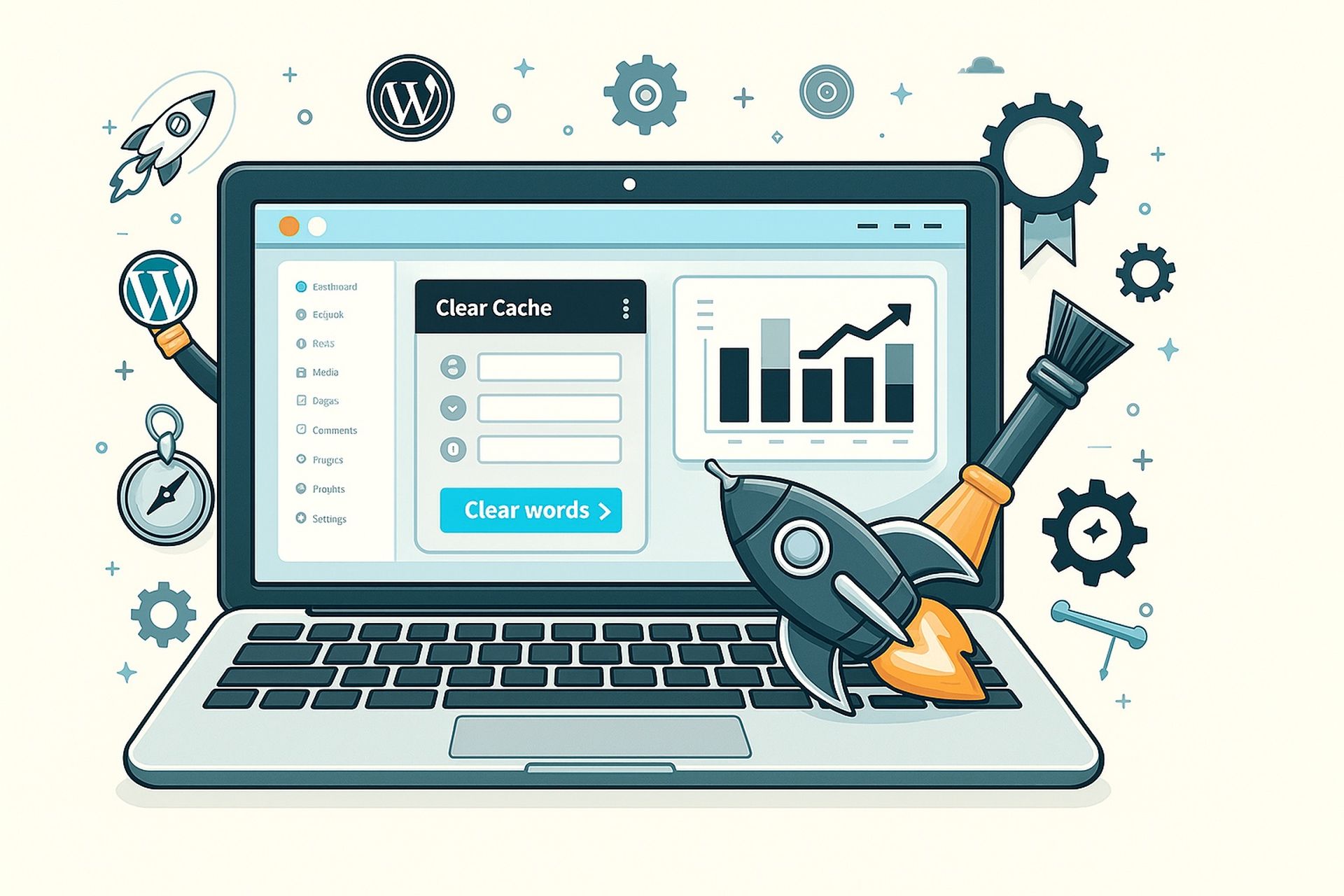 borrar cache WordPress